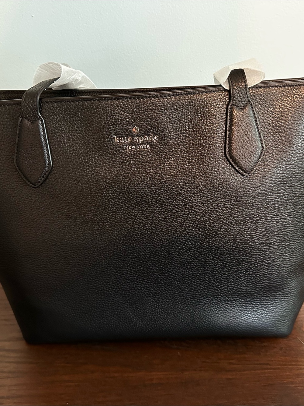 kate spade Black Pebbled Leather Tote - NWT